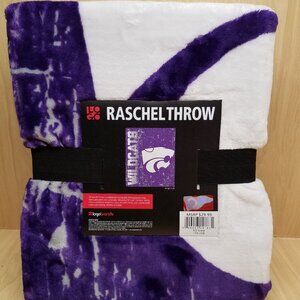 Kansas State KSU Wildcats K-State 50X60 Raschel Throw Blanket-Super Soft!
